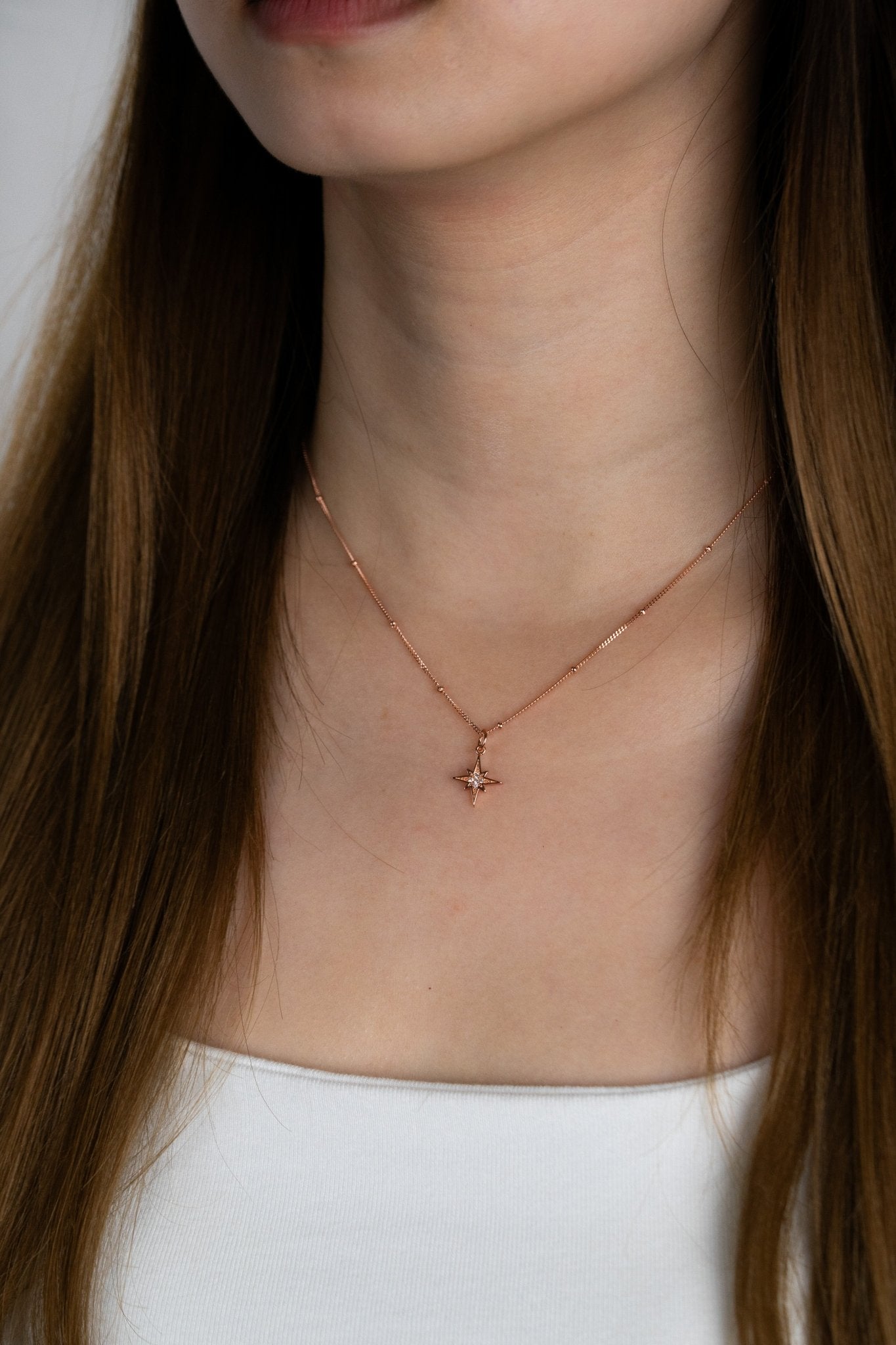 PENELOPE North Star Sterling Silver Necklace - Minimalist Lab