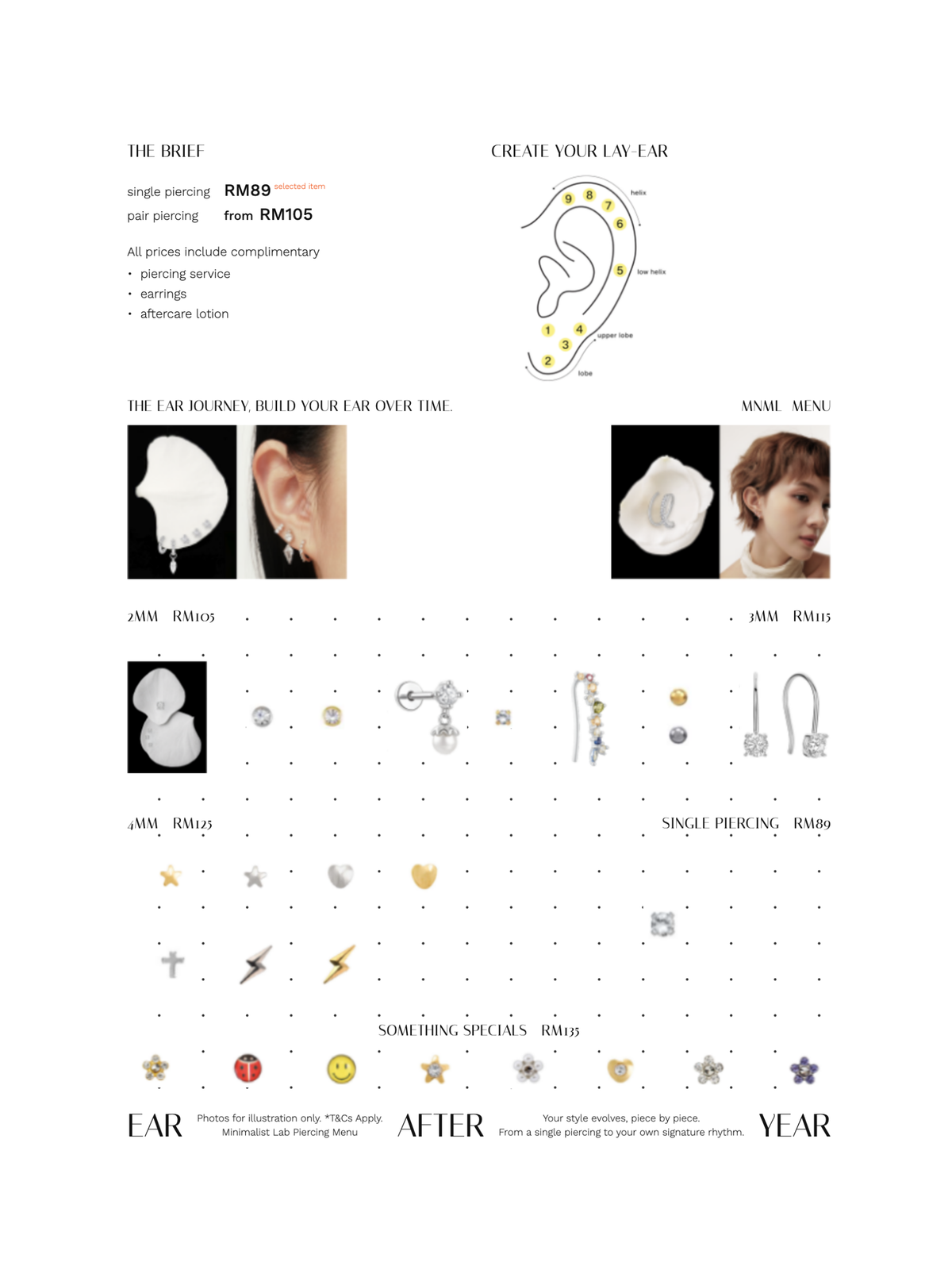 Ear Piercing Booking Appointment - (Piercing Gun) - MINIMALIST LAB