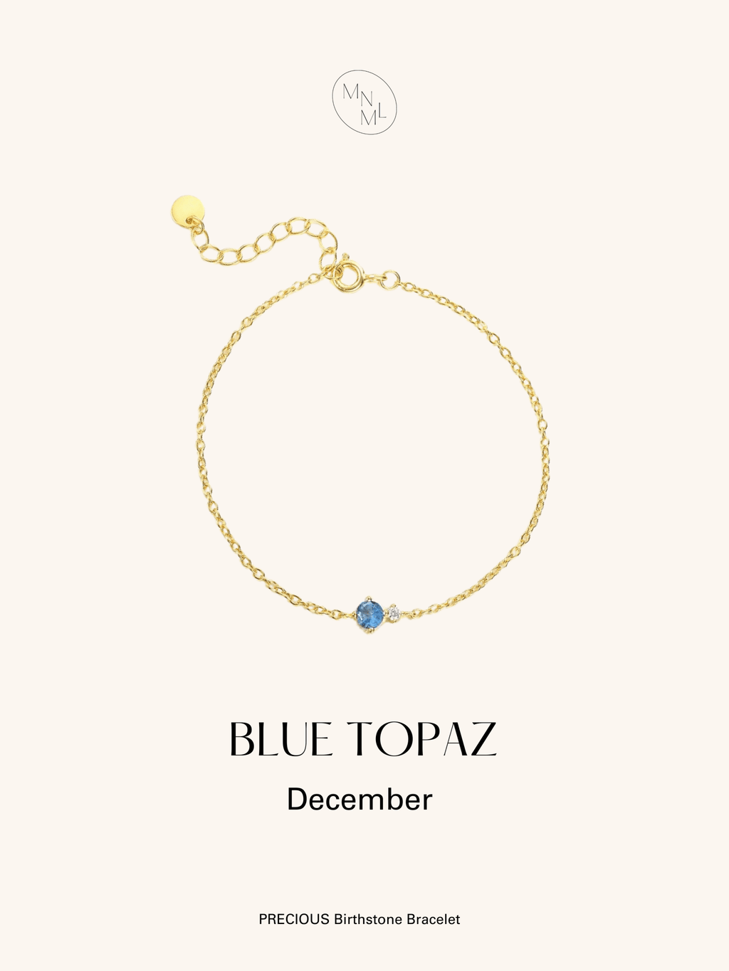 PRECIOUS Birthstone Sterling Silver Bracelet - Minimalist Lab