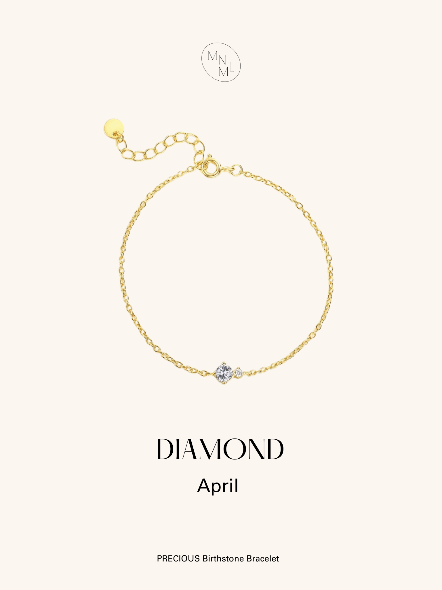 PRECIOUS Birthstone Sterling Silver Bracelet - Minimalist Lab