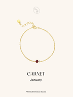 PRECIOUS Birthstone Sterling Silver Bracelet - Minimalist Lab