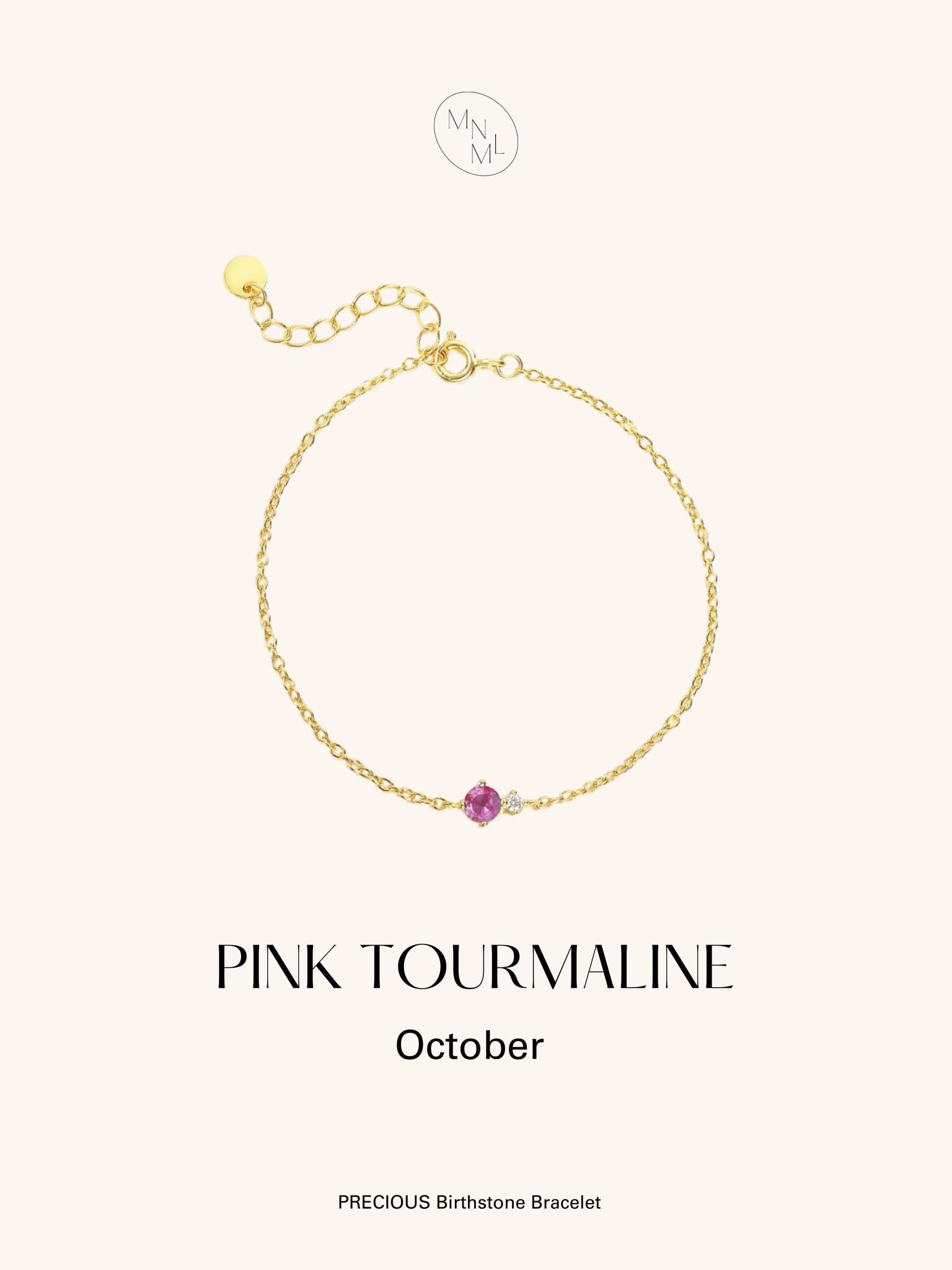 PRECIOUS Birthstone Sterling Silver Bracelet - Minimalist Lab