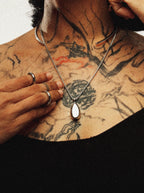 Inner Strength Droplet Engravable Necklace - Minimalist Lab