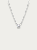 Ray Solitaire Moissanite Necklace