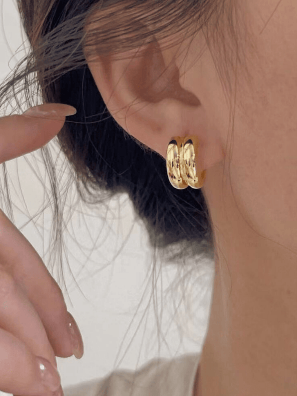 Rayon Hoop Earrings - Minimalist Lab