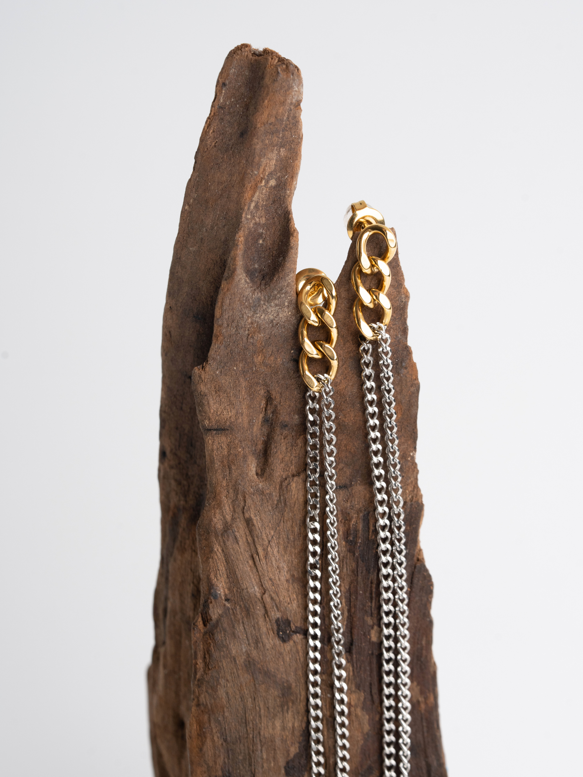 Realm Link Chain Drop Earrings