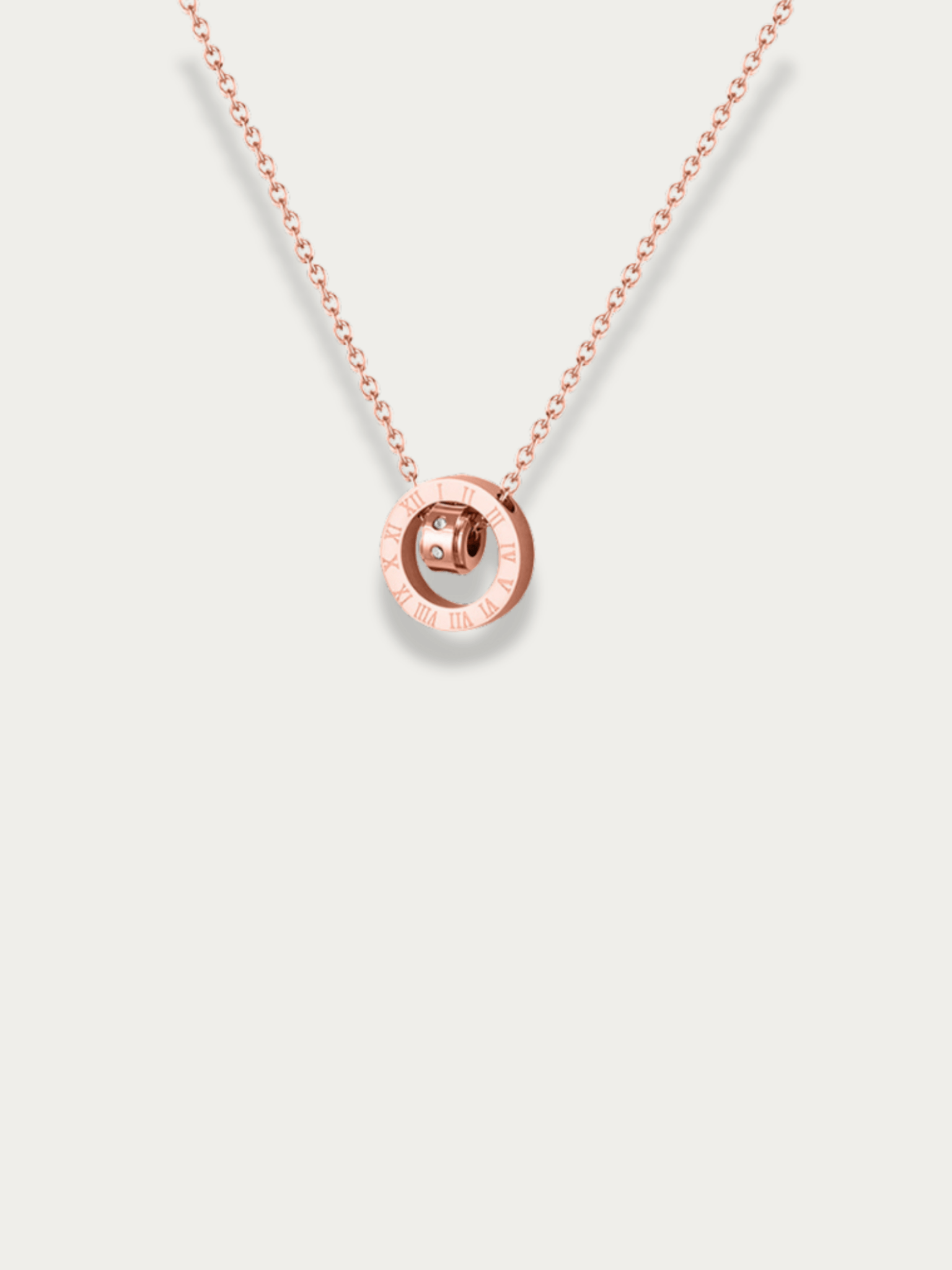 Romeo Spinning Roman Ring Necklace - Minimalist Lab