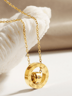 Romeo Spinning Roman Ring Necklace - Minimalist Lab