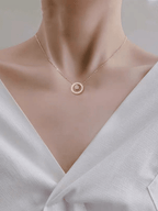 Romeo Spinning Roman Ring Necklace - Minimalist Lab