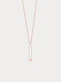 round cylinder bar engravable necklace