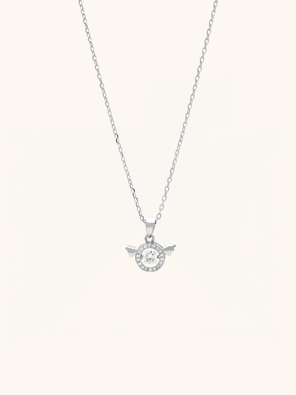 SERAPHINA Dancing Diamond Guardian Angel Necklace