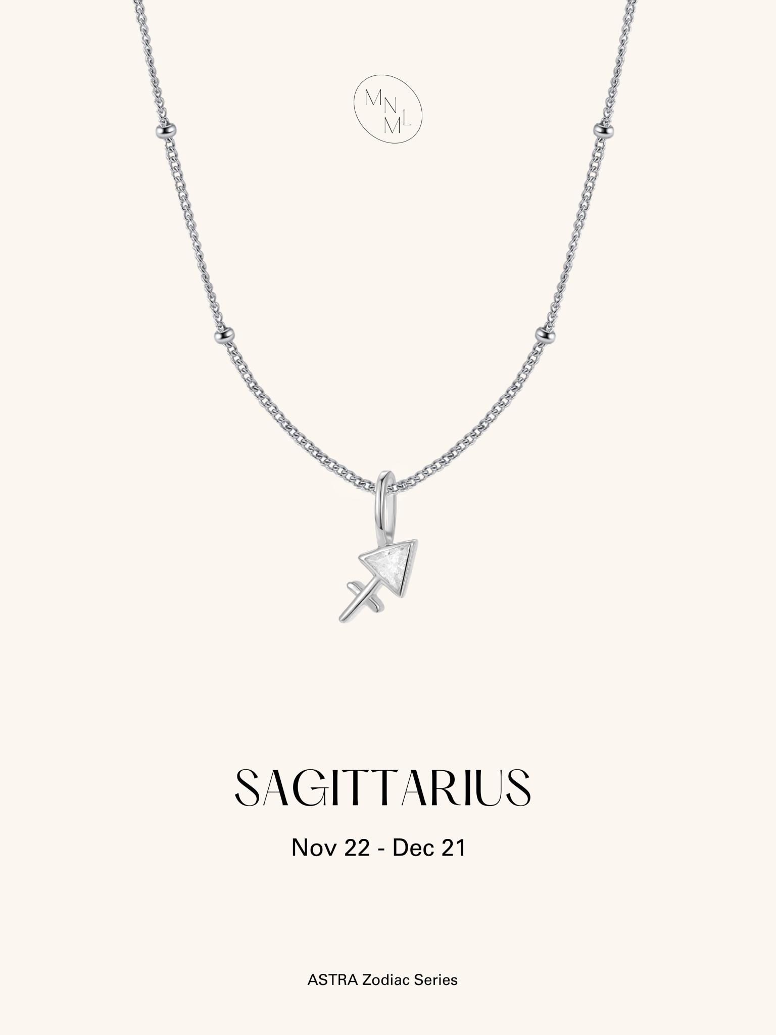 ASTRA Zodiac Sterling Silver Necklace - Minimalist Lab