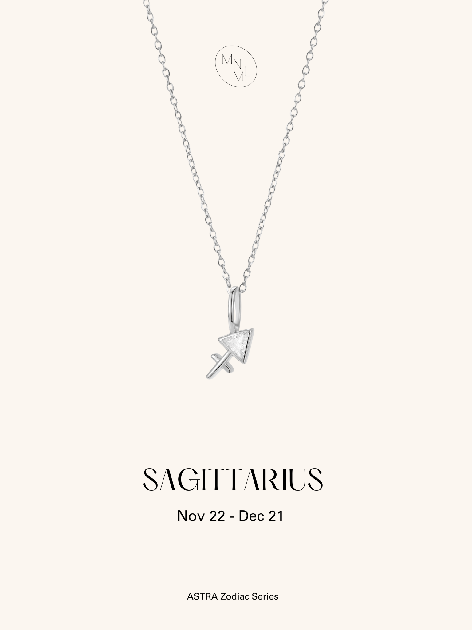 ASTRA Zodiac Sterling Silver Necklace - Minimalist Lab