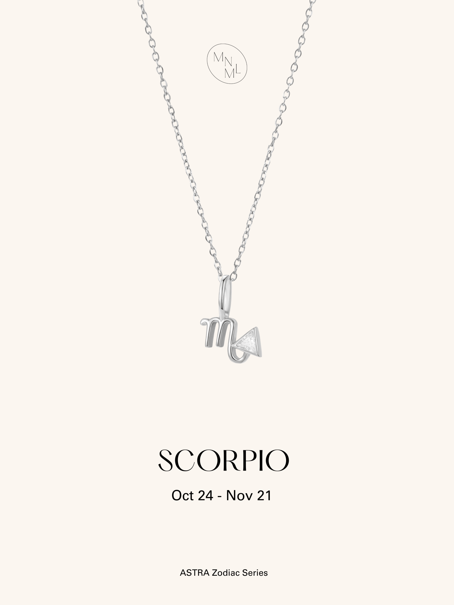 ASTRA Zodiac Sterling Silver Necklace - Minimalist Lab