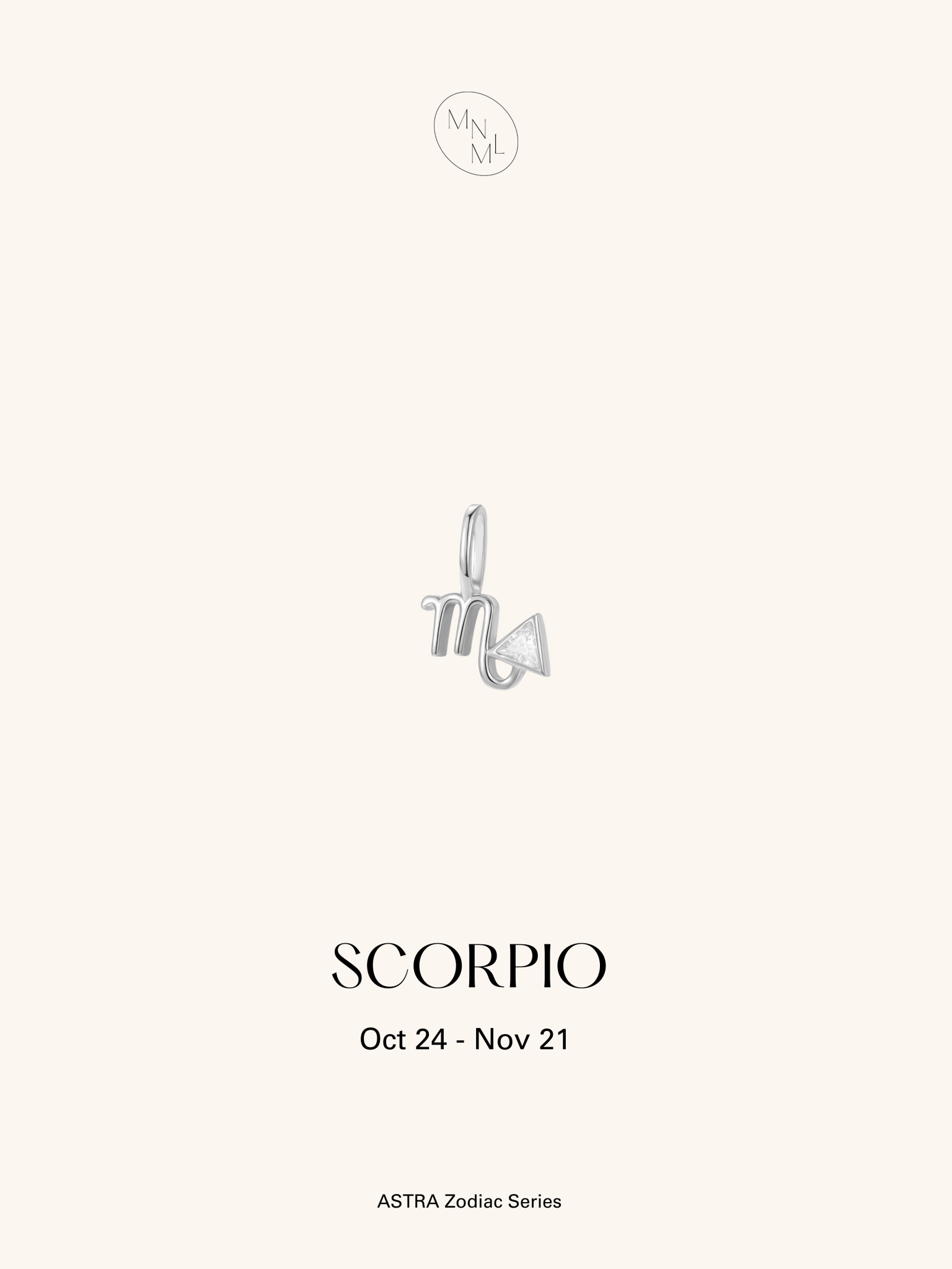 ASTRA Zodiac Sterling Silver Pendant - Minimalist Lab
