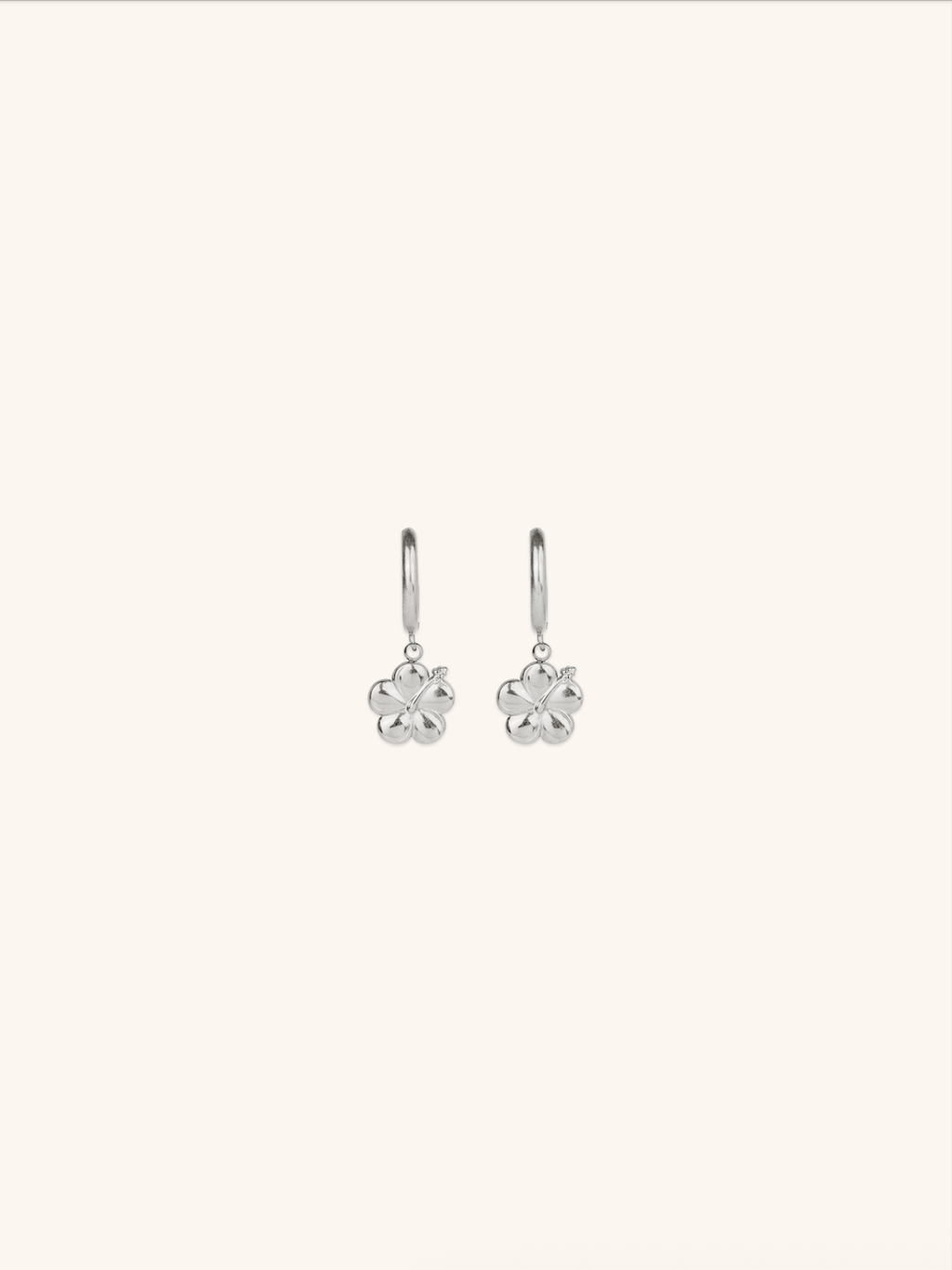 MNML x Zee Avi Hibiscus Flower Hoop Earrings - Minimalist Lab