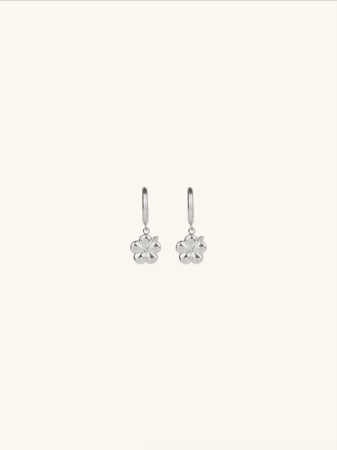 MNML x Zee Avi Hibiscus Flower Hoop Earrings - Minimalist Lab