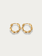 Sculpta Petal Hoop Earrings - Minimalist Lab