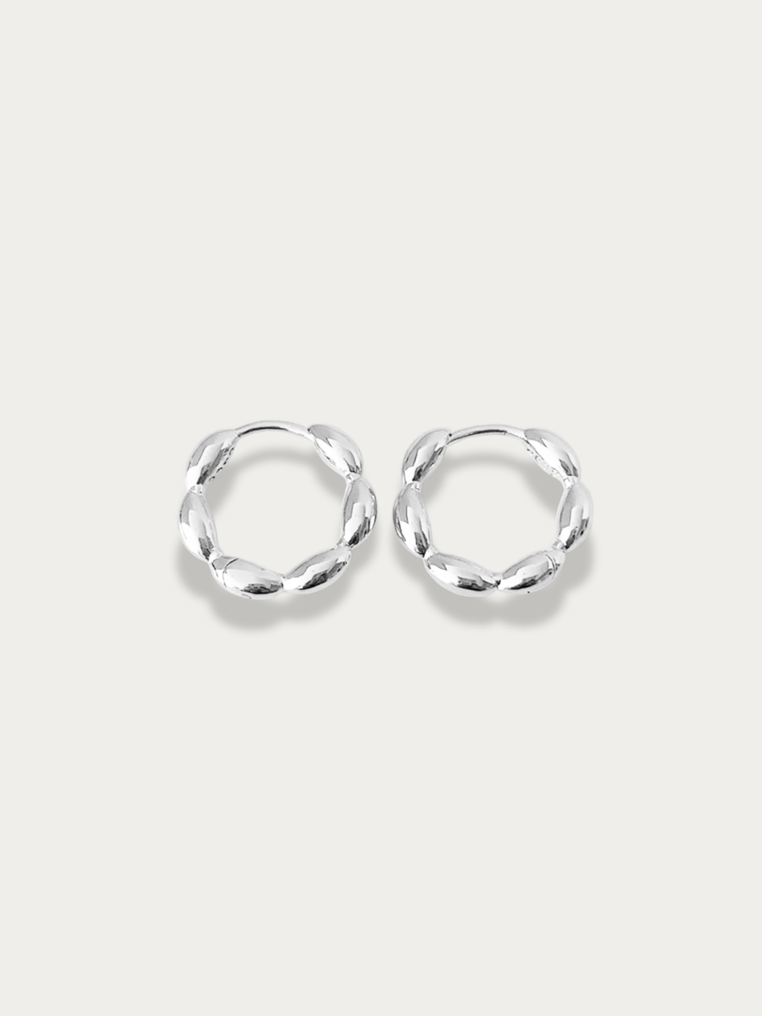Sculpta Petal Hoop Earrings - Minimalist Lab