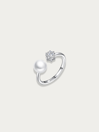 Selene Freshwater Pearl Open Ring - Minimalist Lab