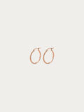 Seren Textured Hoop Earrings