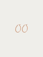 Seren Textured Hoop Earrings
