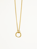 DIY short curb chain necklace 18K gold plated stainless steel