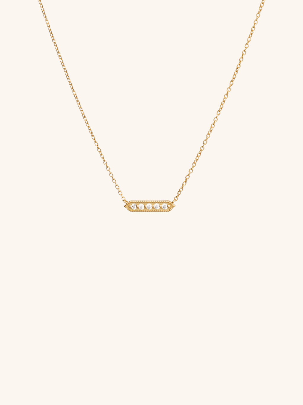 JAMIE Bar Sterling Silver Necklace - Minimalist Lab