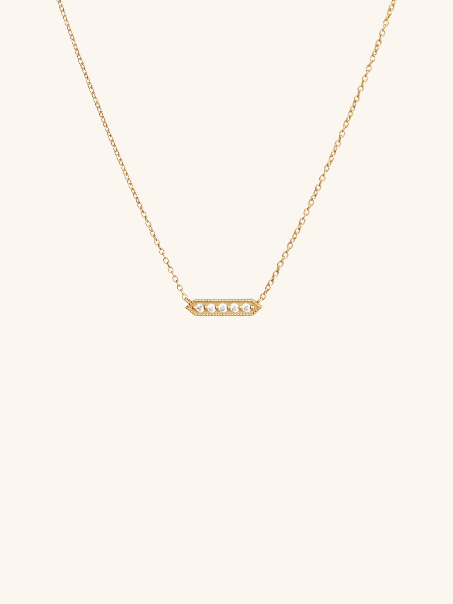JAMIE Bar Sterling Silver Necklace - Minimalist Lab