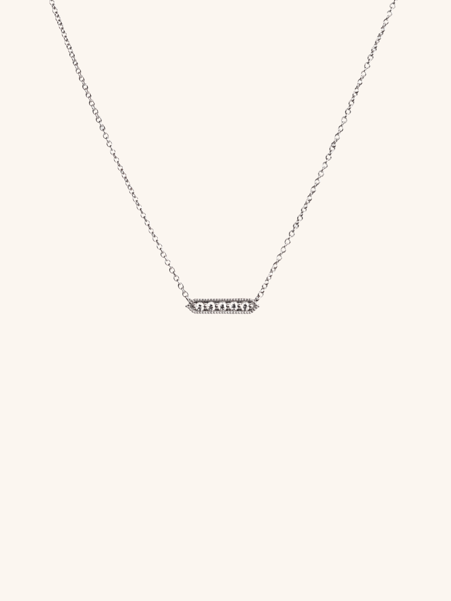 JAMIE Bar Sterling Silver Necklace - Minimalist Lab
