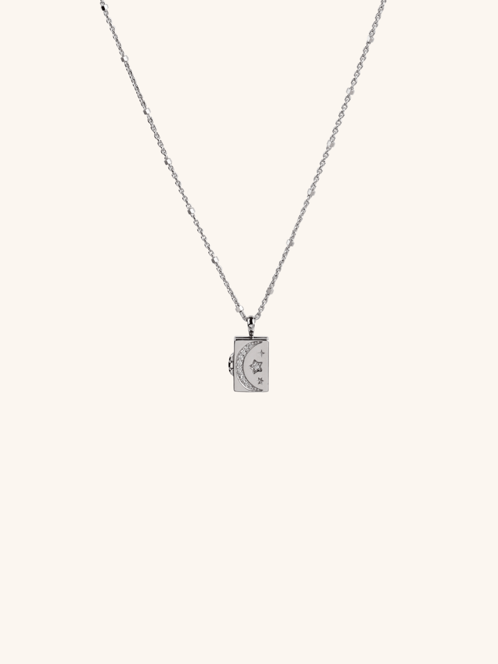 CALLISTA Galatic Locket Sterling Silver Necklace - Minimalist Lab