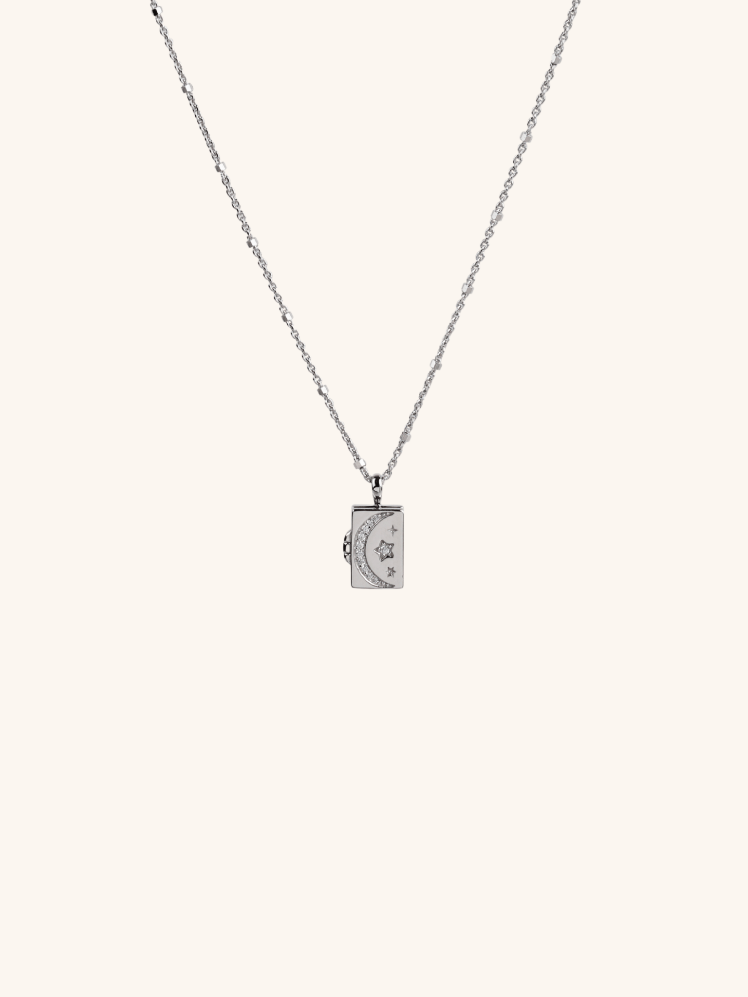 CALLISTA Galatic Locket Sterling Silver Necklace - Minimalist Lab