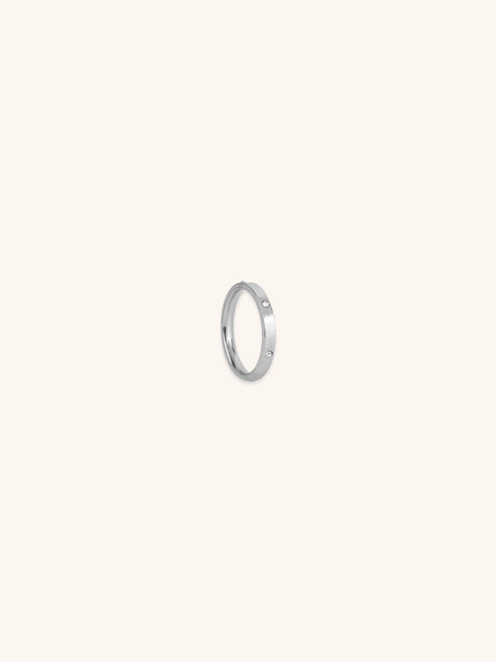 Idalia Sleek Diamonds Band Ring - Minimalist Lab