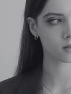 Sonick Edge Heart Hoop Earrings - Minimalist Lab