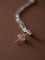 Starry Chain Sterling Silver Single Earring - Minimalist Lab