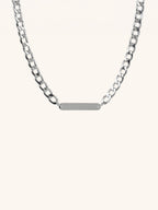 Statement Curb Chain Engravable Necklace - Minimalist Lab