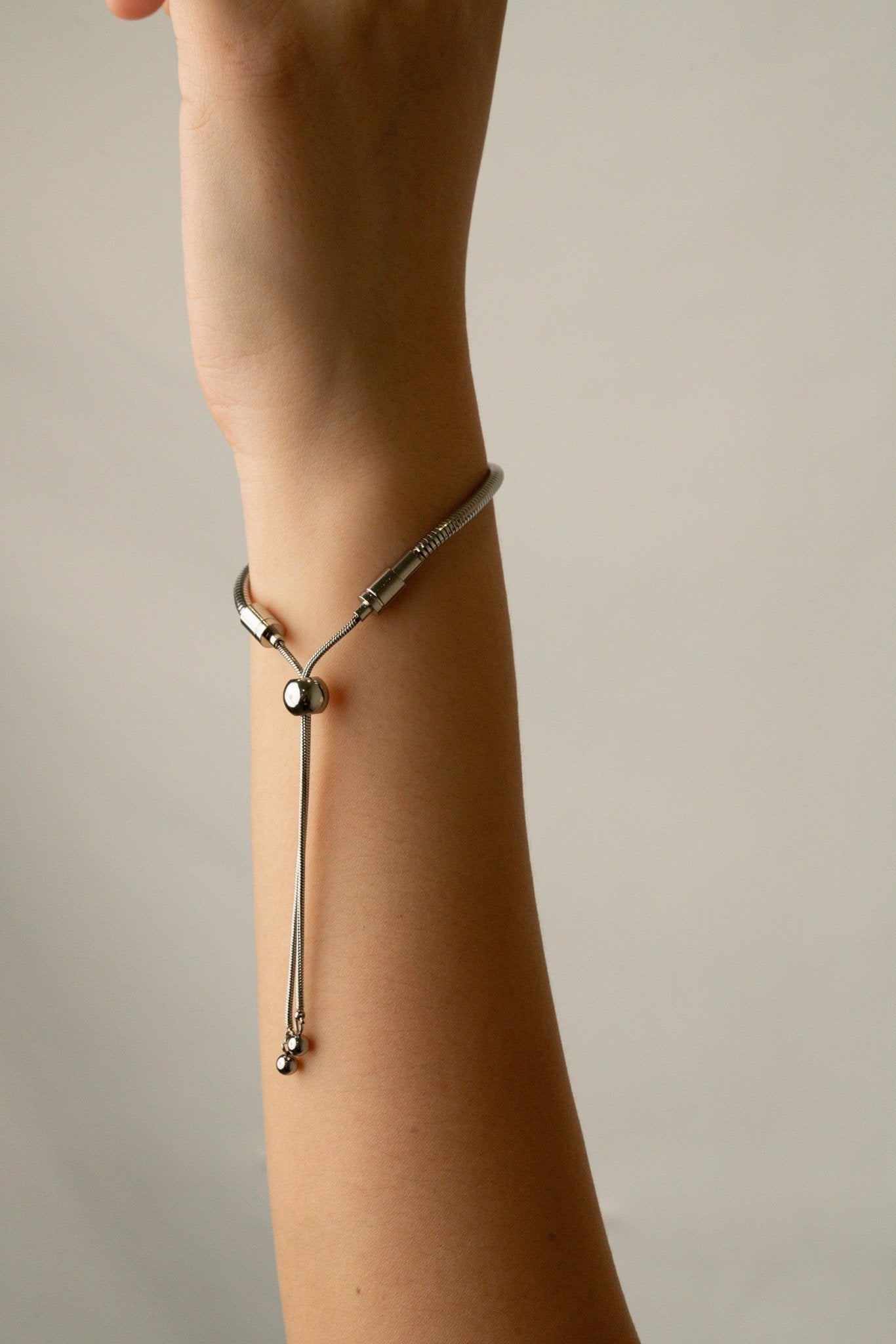 Statement Snake Chain Adjustable Bracelet - Minimalist Lab