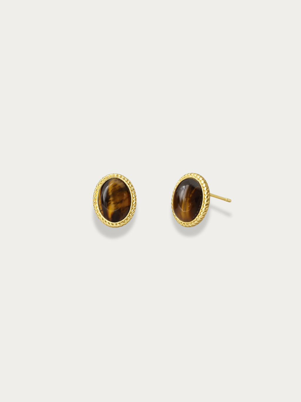 Tatiana Tiger’s Eye Stud Earrings
