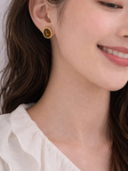 Tatiana Tiger’s Eye Stud Earrings