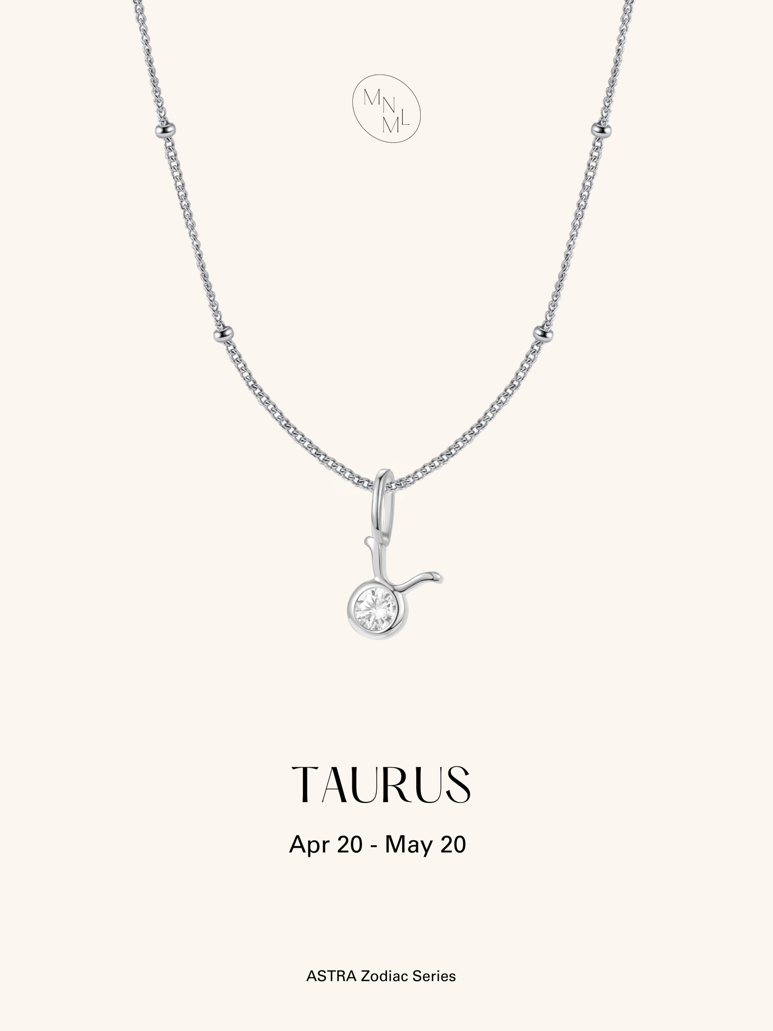 ASTRA Zodiac Sterling Silver Necklace - Minimalist Lab