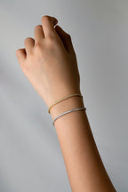 ZENITH Tennis Chain Adjustable Sterling Silver Bracelet - Minimalist Lab