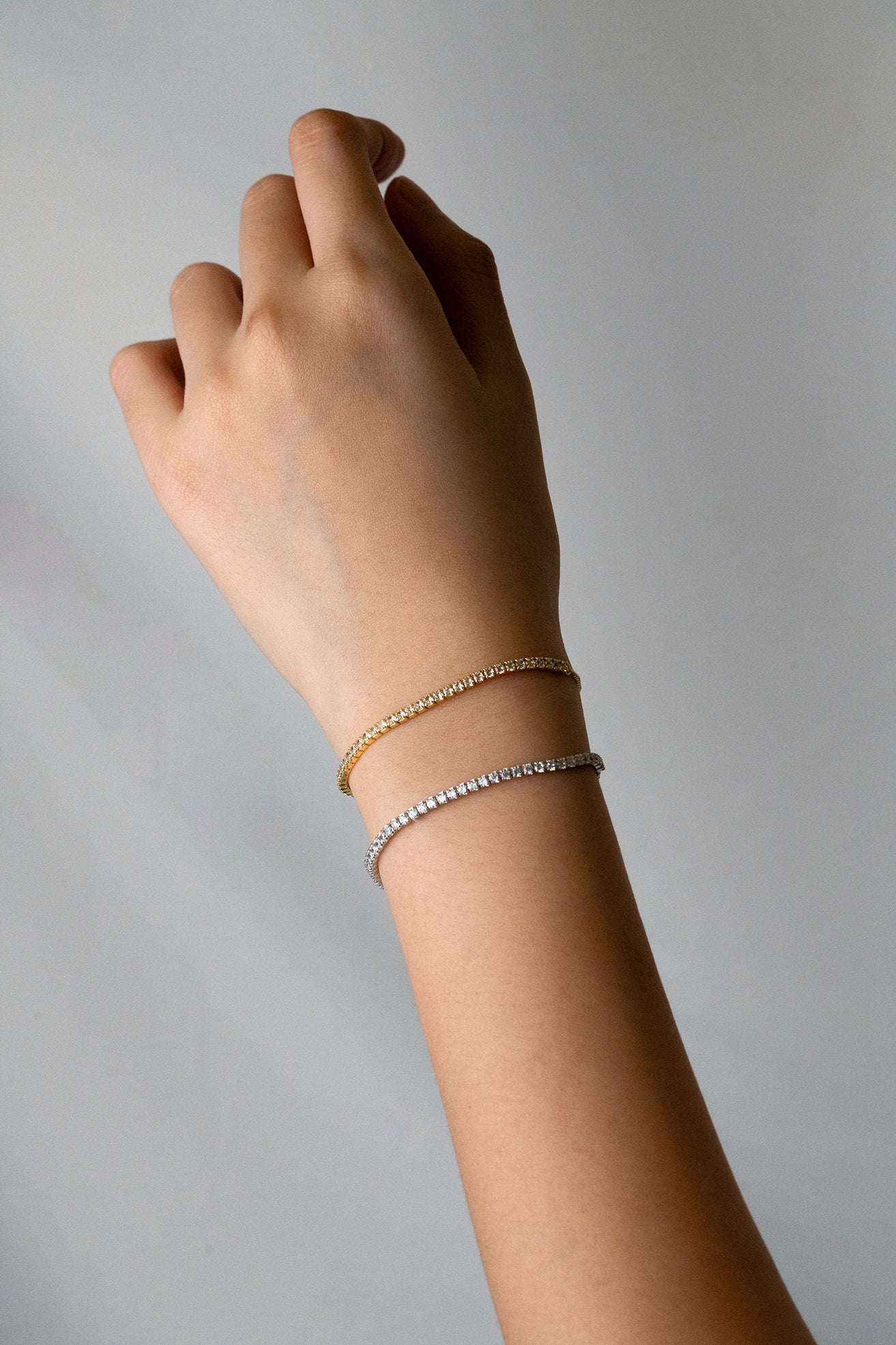 ZENITH Tennis Chain Adjustable Sterling Silver Bracelet - Minimalist Lab