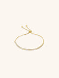 ZENITH Tennis Chain Adjustable Sterling Silver Bracelet - Minimalist Lab