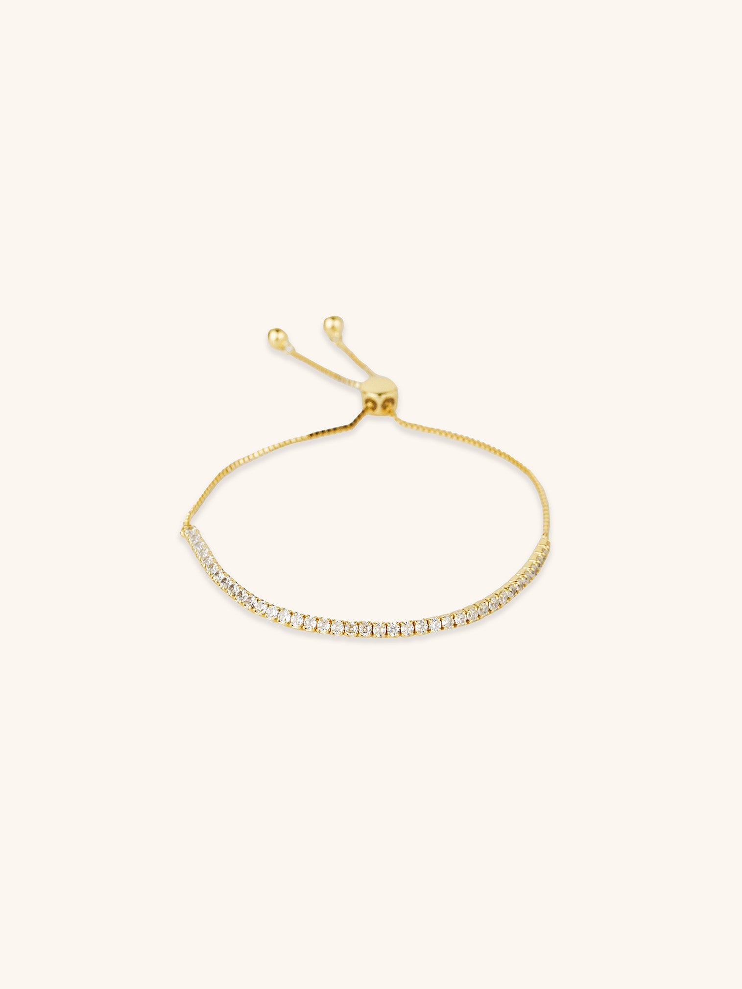 ZENITH Tennis Chain Adjustable Sterling Silver Bracelet - Minimalist Lab