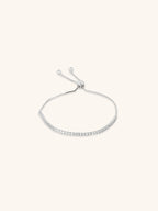 ZENITH Tennis Chain Adjustable Sterling Silver Bracelet - Minimalist Lab