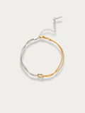 unity bi color double knotted bracelet