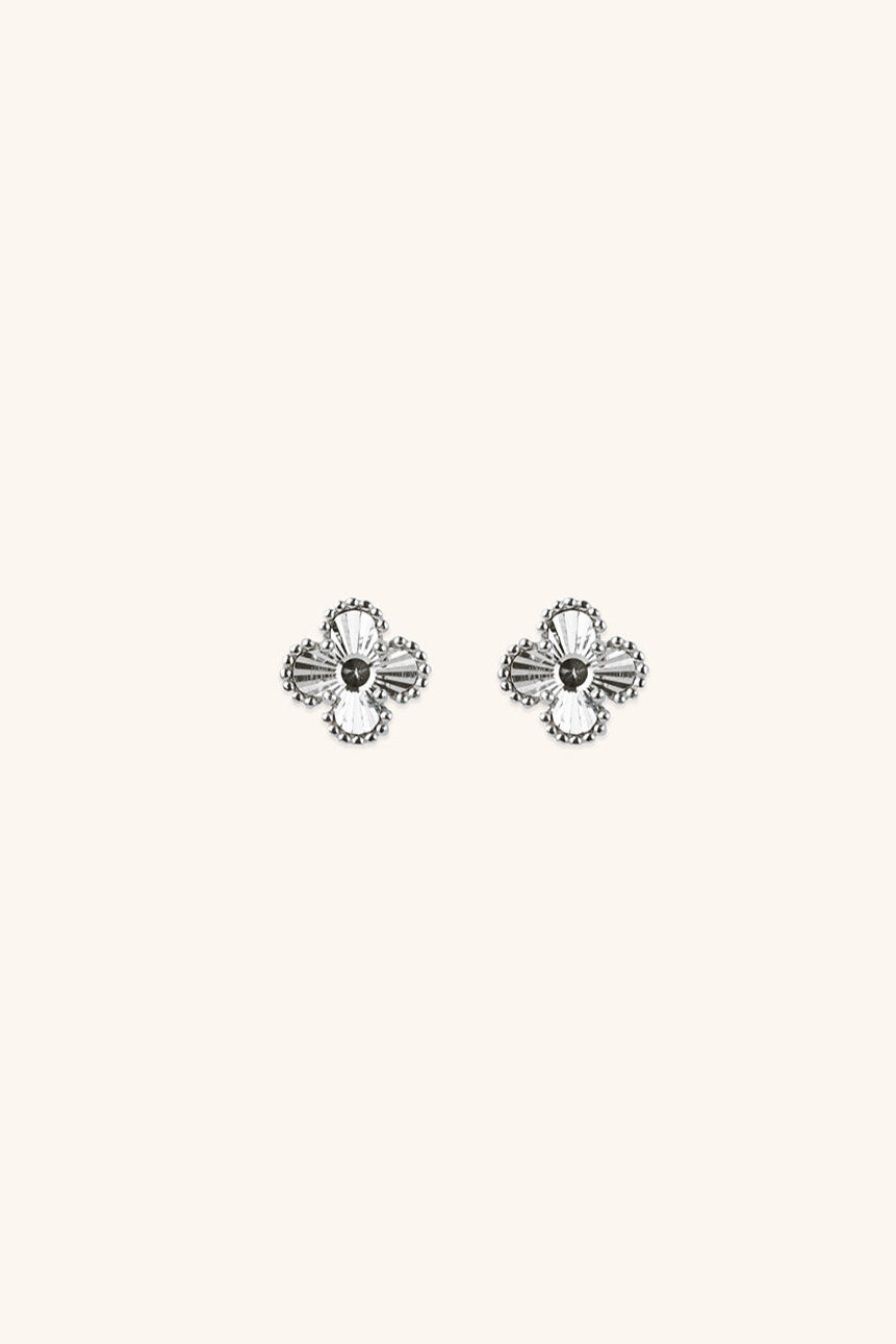 VIOLA Clover Barbell Earrings