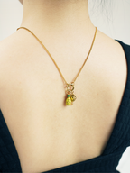 Adjustable curb chain necklace for charms