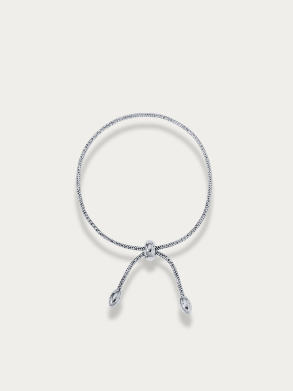 Snake chain bracelet adjustable slider closure