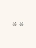 ALASKA Diamond Snowflake Sterling Silver Earstuds - Minimalist Lab